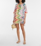 Missoni Mare Zig-zag jacquard beach minidress