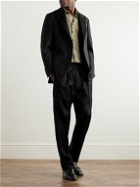 Rubinacci - Straight-Leg Satin-Trimmed Wool-Twill Tuxedo Trousers - Black