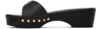 Ancient Greek Sandals Black Omia Clogs