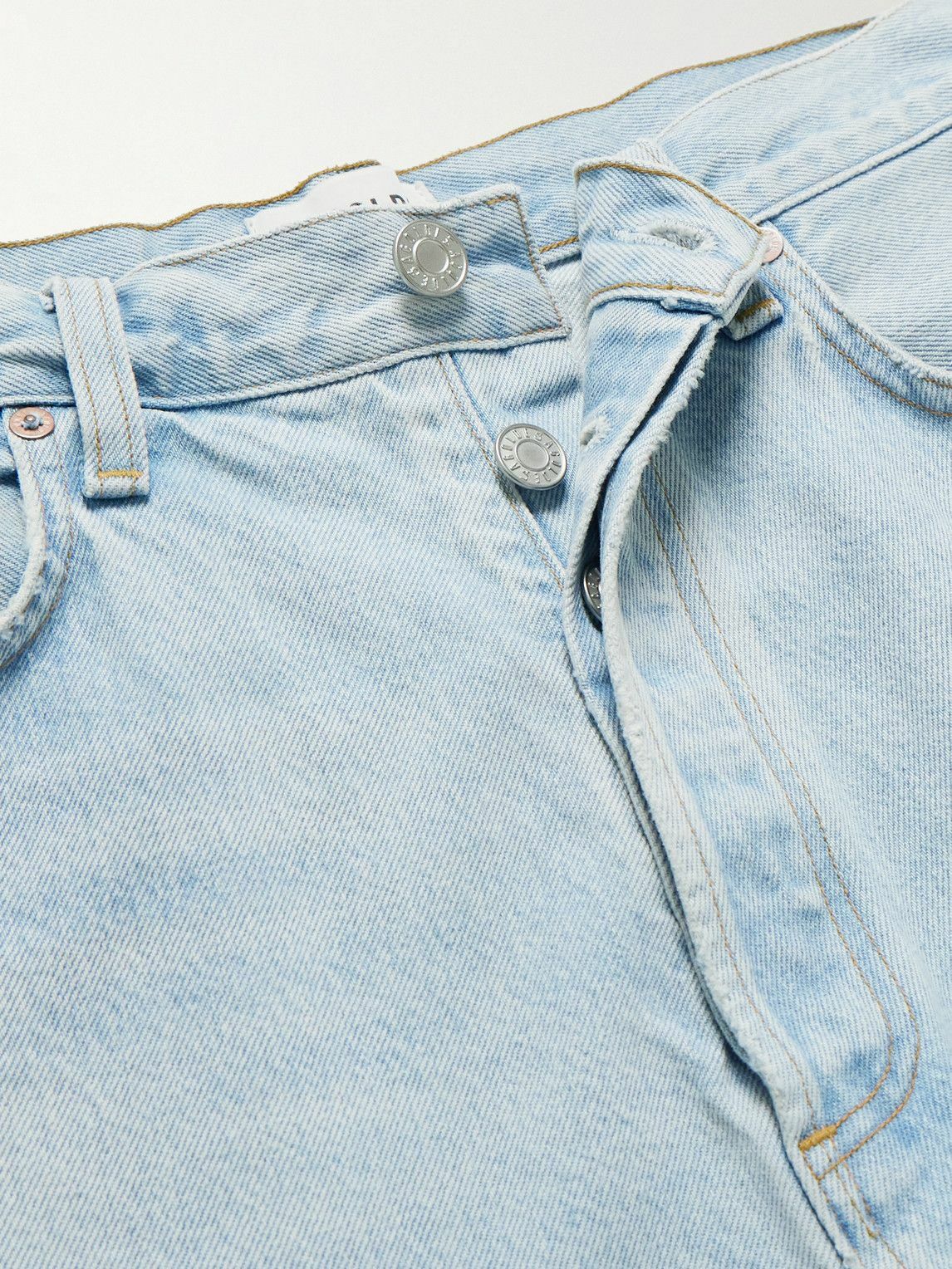 AGOLDE - Skater Straight-Leg Denim Shorts - Blue