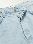 AGOLDE - Skater Straight-Leg Denim Shorts - Blue