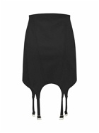 DION LEE - Cotton Blend Corset Mini Skirt
