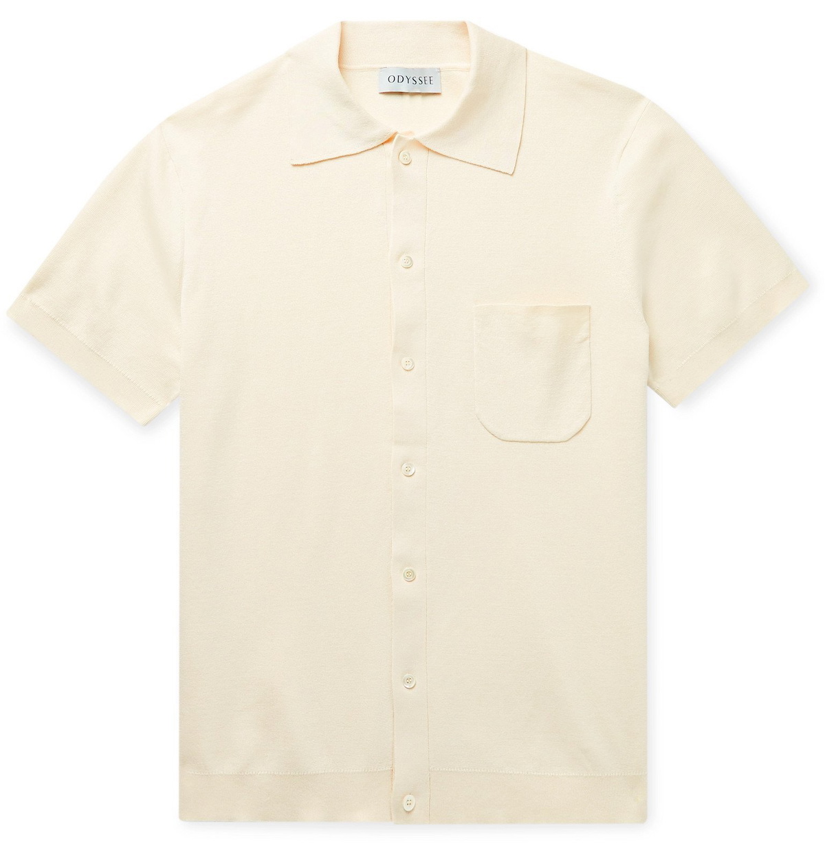 Odyssee - Giraud Knitted Cotton Shirt - Neutrals