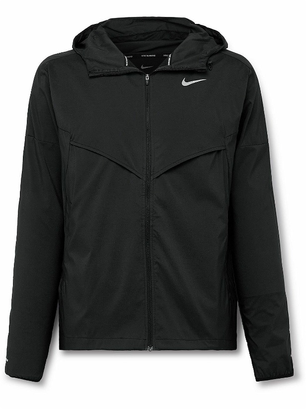 Photo: Nike Running - Repel Textured Stretch-Shell Jacket - Black