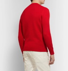 Loro Piana - Slim-Fit Textured Cotton Sweater - Red