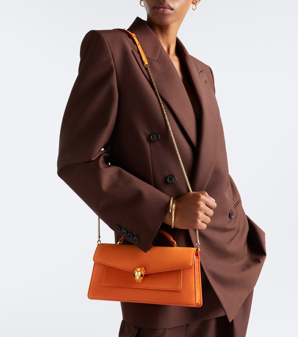 Bvlgari Serpenti Forever Small leather top-handle bag