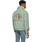 Gucci Green Corduroy Sherpa Jacket