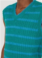Le Gilet Neve Sleeveless Sweater in Green