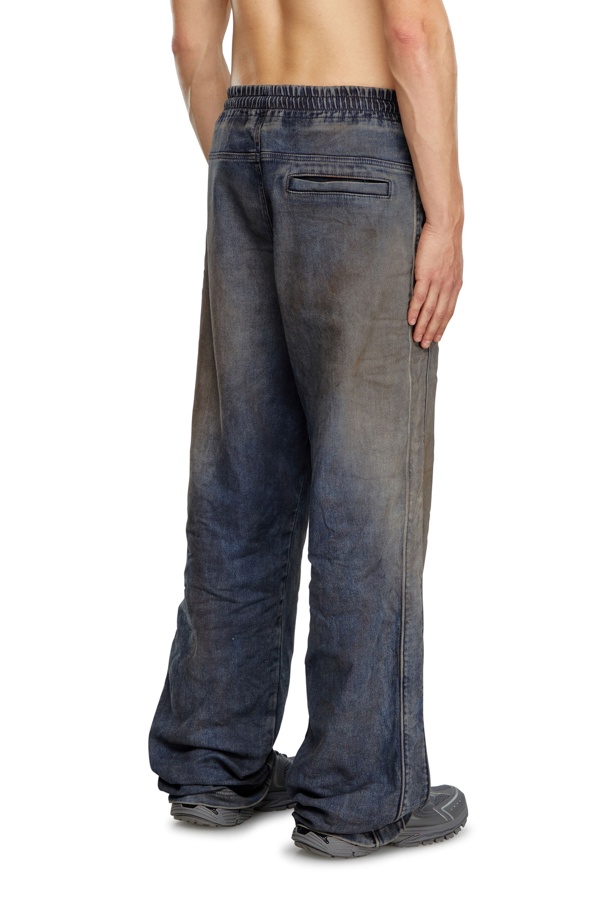 Diesel Relaxed D-Martyans Track Denim - Jeans Mens in Blue Diesel