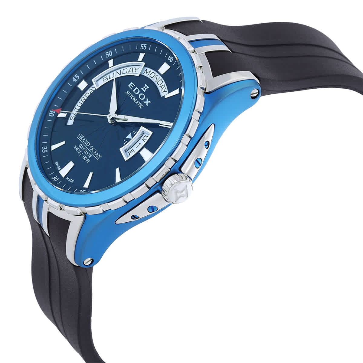 Edox Grand Ocean Automatic Blue Dial Mens Watch 83006 357BCA BUIN Edox