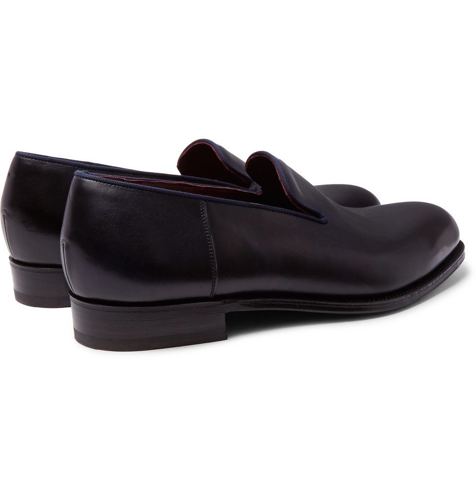J.M. Weston - Tamponato Leather Loafers - Men - Navy J.M. Weston