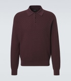 Brioni Cotton, silk and cashmere polo sweater