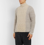 Missoni - Slim-Fit Colour-Block Wool-Blend Rollneck Sweater - Neutrals