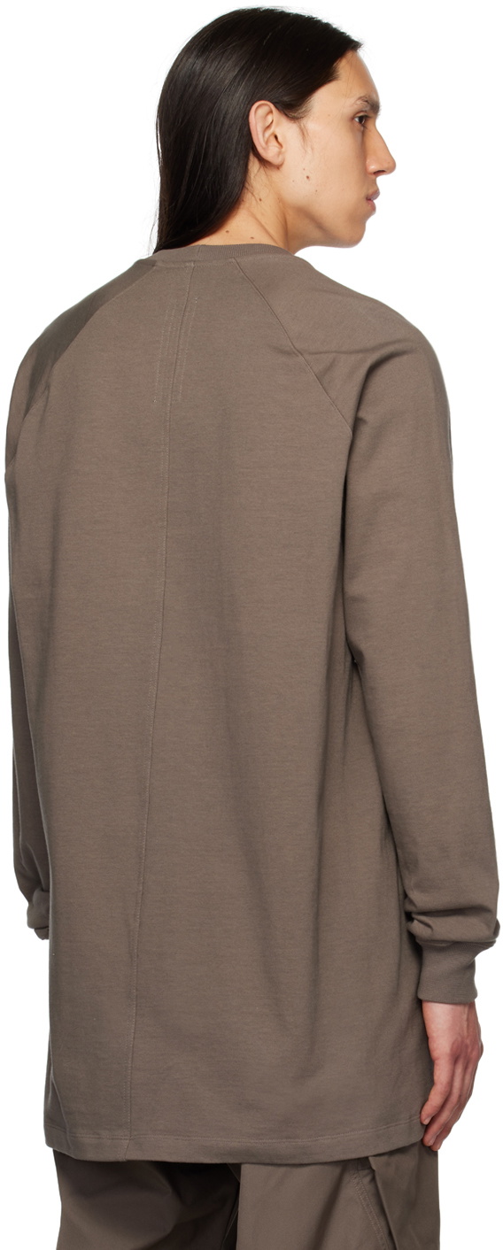 Rick Owens Gray Baseball Tee Sweatshirt Rick Owens