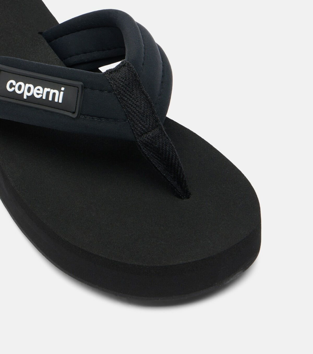 Coperni Logo platform thong sandals