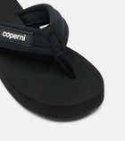Coperni Logo platform thong sandals