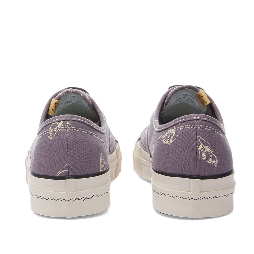 Visvim Men's Logan Deck Roadster Sneakers in Purple Visvim
