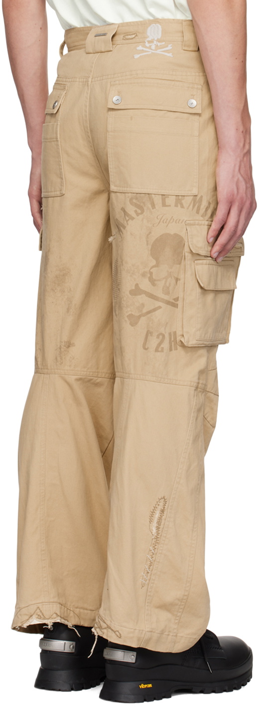 mastermind JAPAN Beige C2H4® Edition Construction Cargo Pants