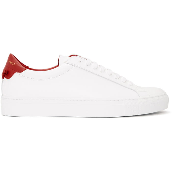 Photo: Givenchy White and Red Urban Knots Sneakers 