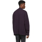 Dsquared2 Purple Melange Cardigan