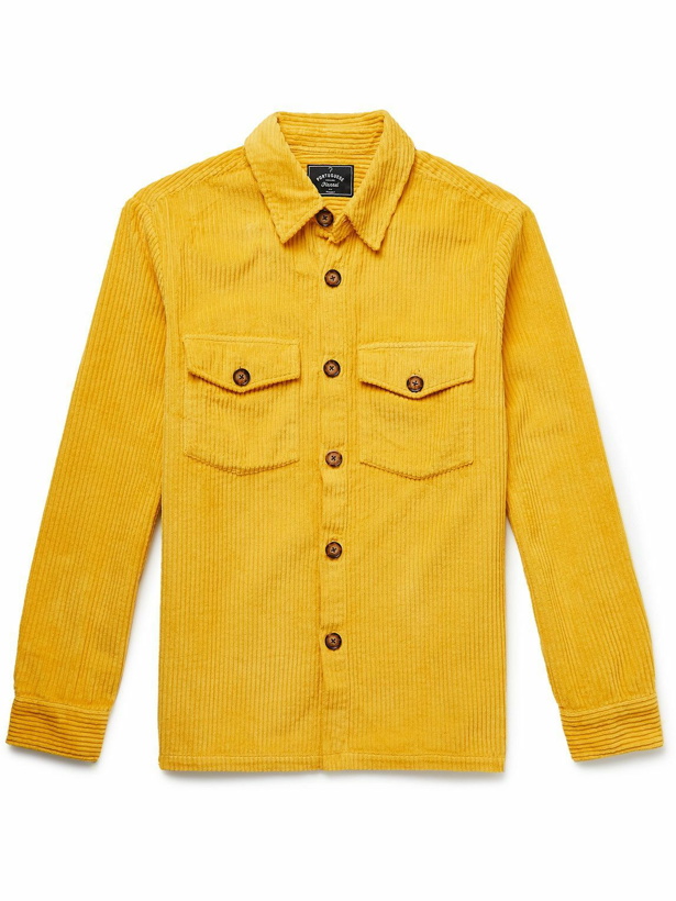 Photo: Portuguese Flannel - Arinto Cotton-Corduroy Shirt Jacket - Yellow
