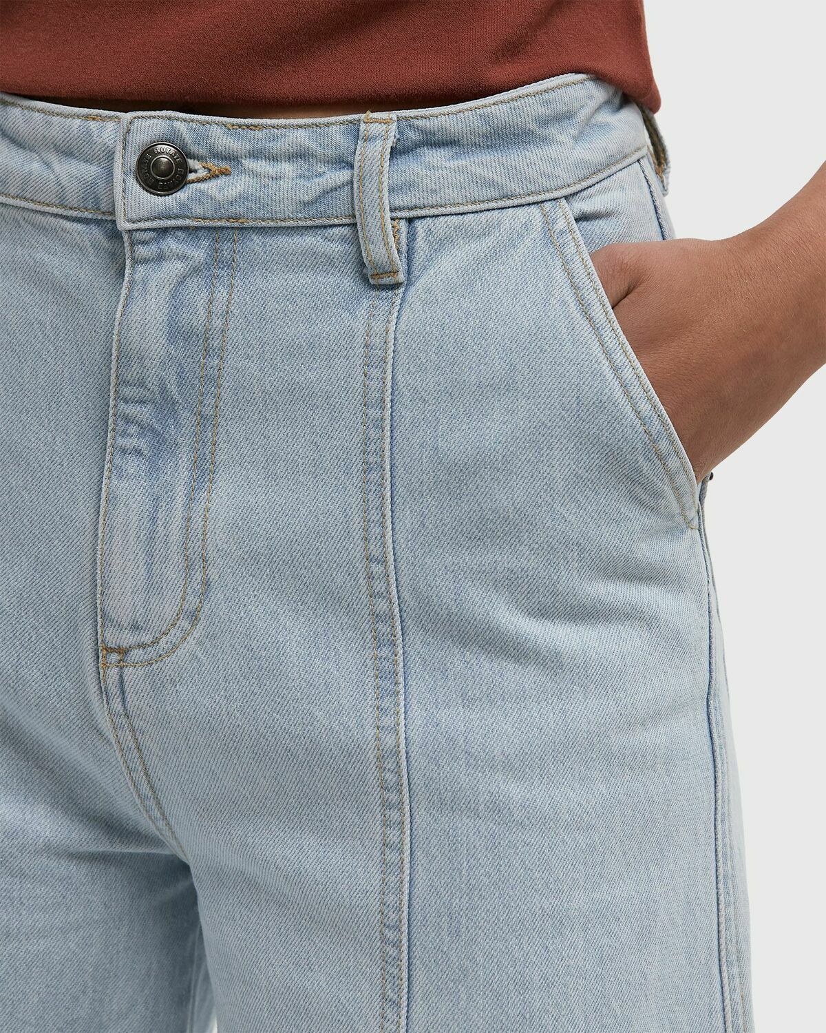 ROTATE Birger Christensen Cargo Denim Pants Blue Womens Jeans