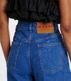 Marni High-rise wide-leg jeans