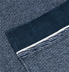 Schiesser - Striped Cotton-Blend Terry Robe - Blue