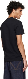 Burberry Black Check Label Cotton T-shirt