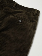 Rubinacci - Modluca Straight-Leg Pleated Cotton-Corduroy Trousers - Green