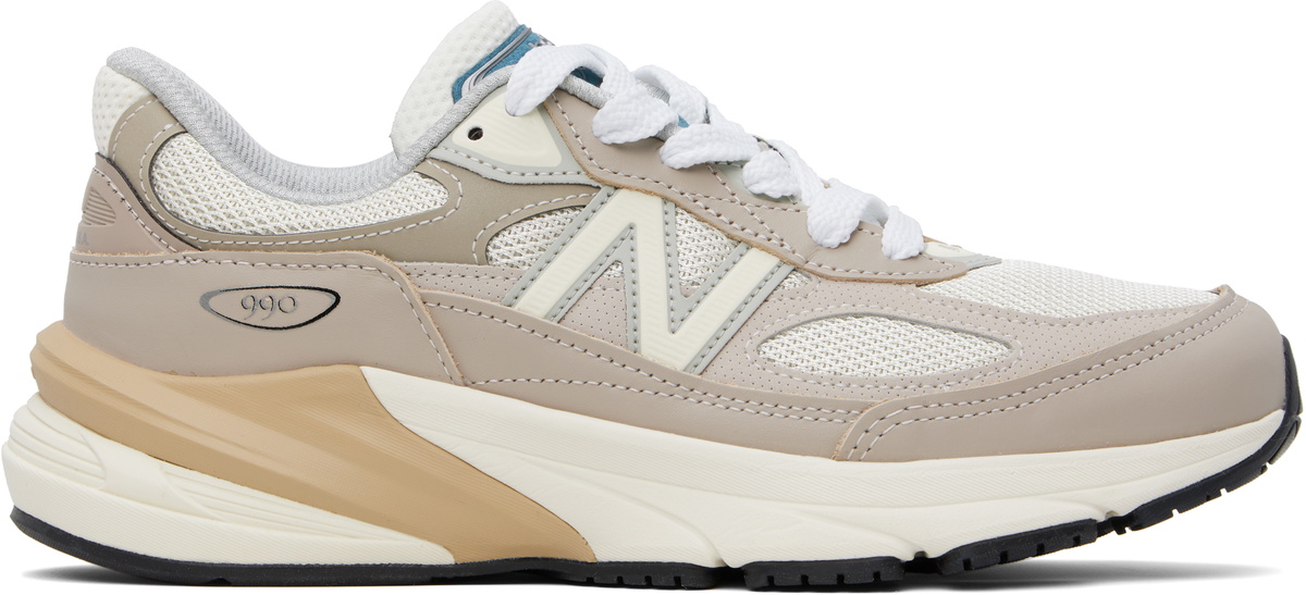 New Balance Taupe and White Sneakers Sneakers New Balance 204L  main image 3