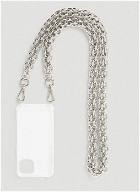 Oversized Chain Strap iPhone 13 Case in White