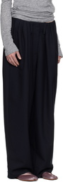 OPEN YY Black Full Gather Trousers