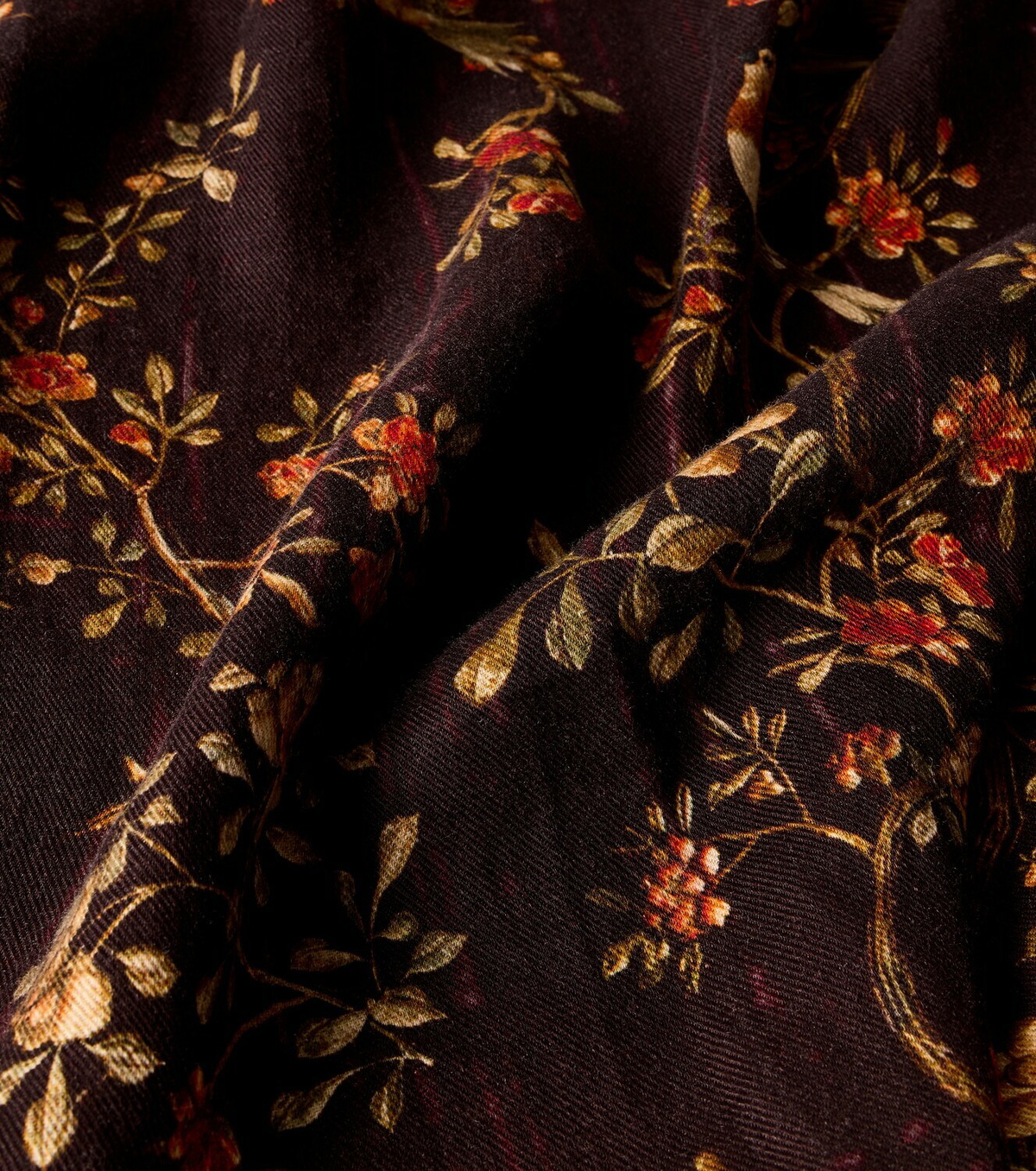 The House of Lyria Firmament floral linen and cotton throw