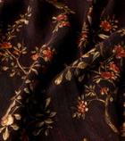 The House of Lyria Firmament floral linen and cotton throw
