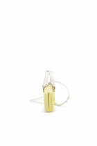Diesel 1DR Dome-Mini crossbody bag with naplak effect - Crossbody Bags Womens in Yellow