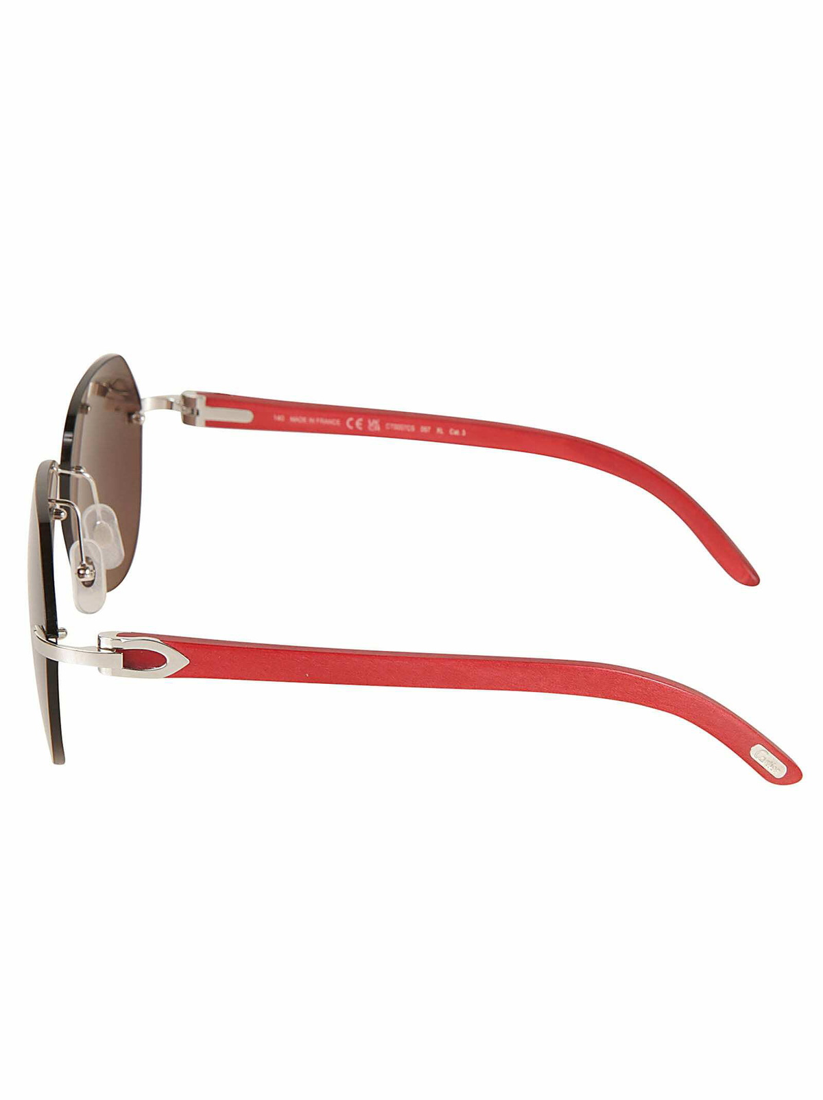 Cartier Eyewear Logo Rim-less Sunglasses