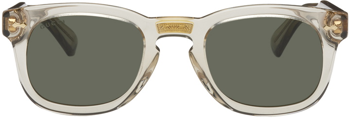 Photo: Gucci Taupe Square Sunglasses