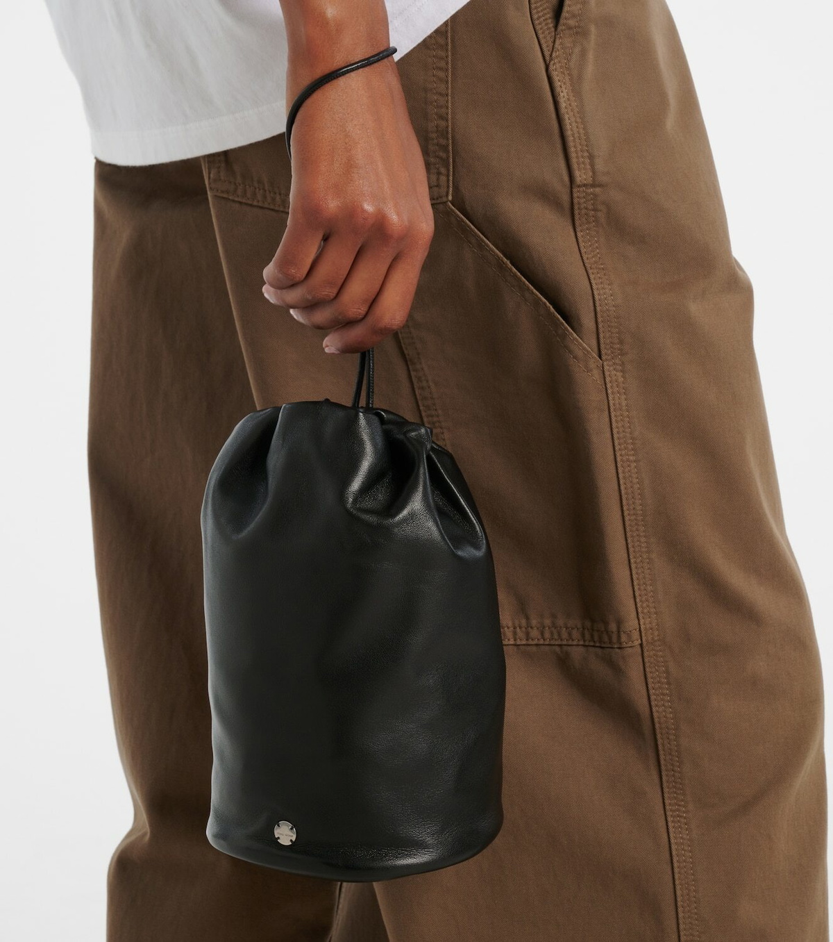 The Row Leather pouch