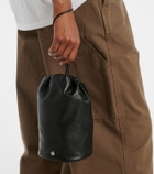 The Row Leather pouch
