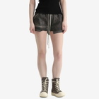 Rick Owens DRKSHDW Women's Fog Boxer Shorts in Darkdust