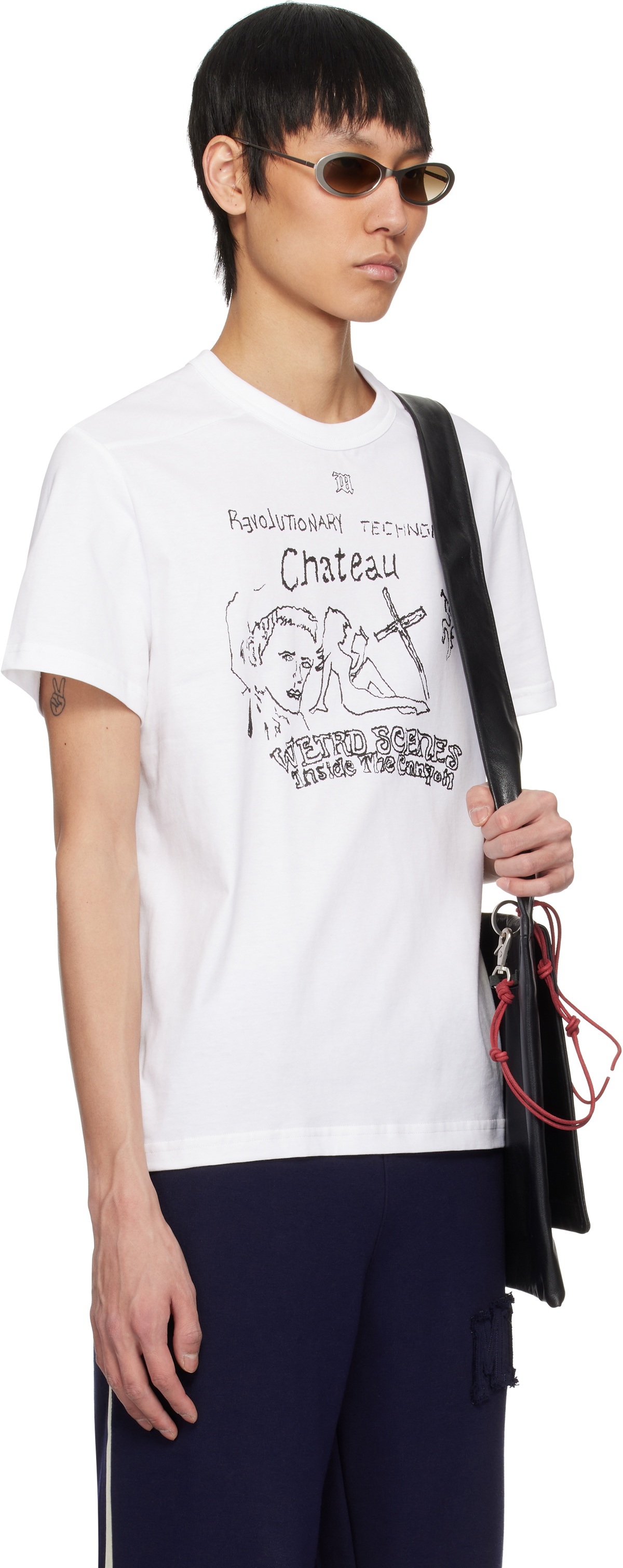 MISBHV White 'Weird Scenes' Small T-shirt