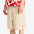 Human Made Men's Heart Beach Shorts in Beige
