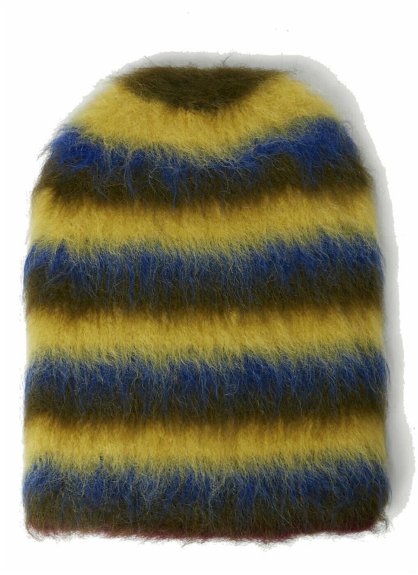 Photo: Brain Dead Fuzzy Knit Beanie Hat unisex Yellow
