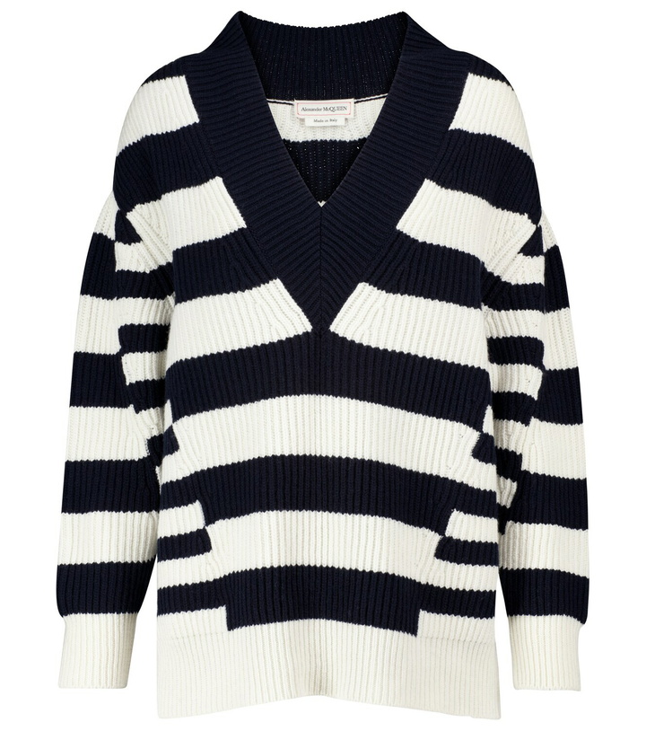 Photo: Alexander McQueen Striped wool and cashmere sweater