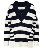 Alexander McQueen Striped wool and cashmere sweater