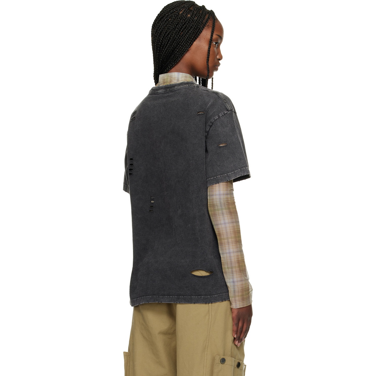 Andersson Bell Black & Beige Layered Live Printed T-shirt Set