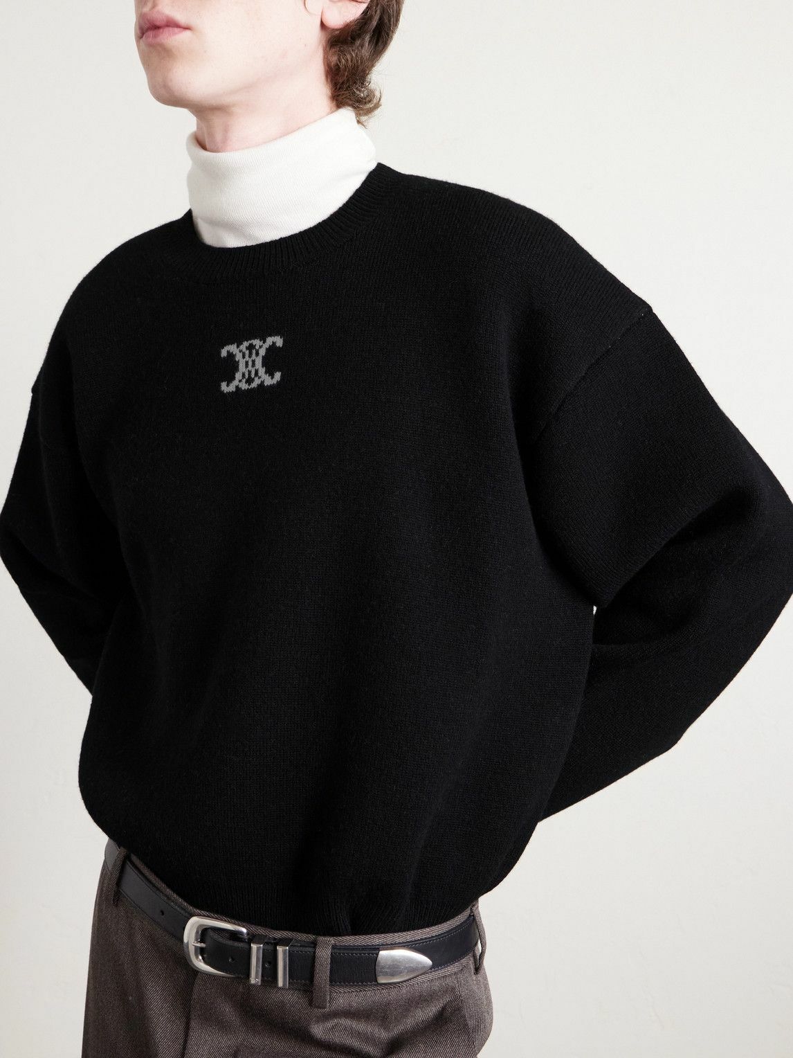 CELINE - Cashmere-Blend Sweater - Black