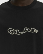 ØLÅF ZIGZAG WAVY DRIFT TEE Black Mens Shortsleefe
