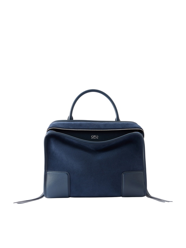 Photo: LOEWE - Amazona 180 Leather-Trimmed Suede Tote Bag